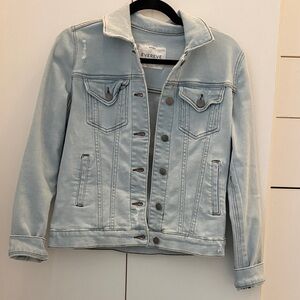 Evereve Sky Blue Jean Jacket